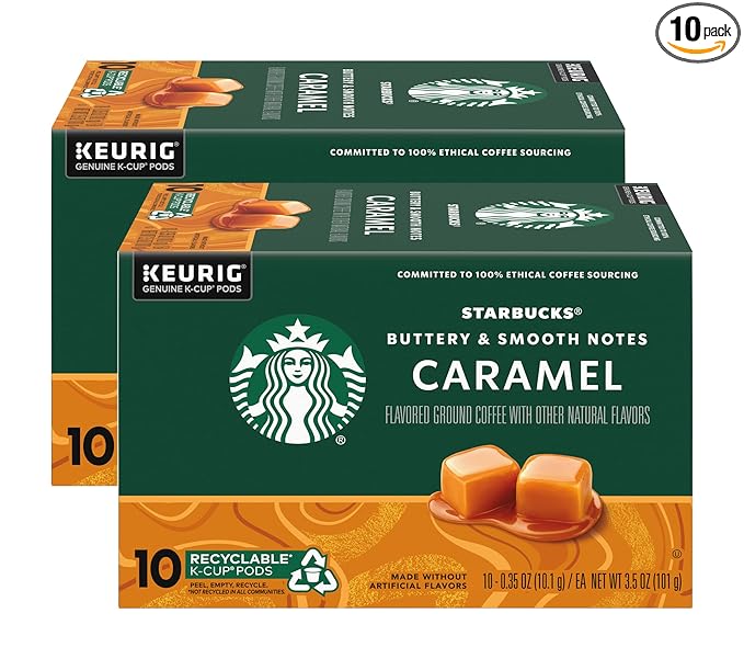 Starbucks Coffee Company Starbucks Flavored Coffee K-Cup Pods Caramel 10 CT
