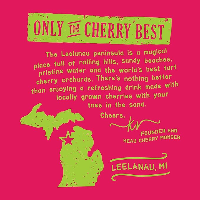 Leelanau Cherry Sweet Iced Tea 16 fl oz (Pack of 12)