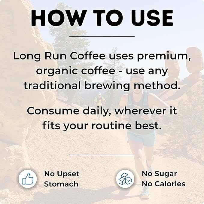Long Run Coffee – Hydrating Coffee with Electrolytes – All Natural Energy + Hydration + Recovery for Athletes – Stomach Friendly Electrolyte Coffee for Runners (5 lb Banana Bread)