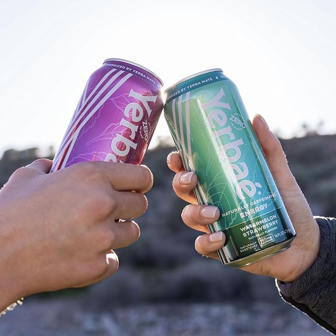 Yerbaé Assorted Flavors Official Variety Pack Plant-Based Energy Drinks. Yerbae has Zero Sugar Zero Calories Zero Carbs - Energized by Yerba Mate 16 Fl Oz (Pack of 12)