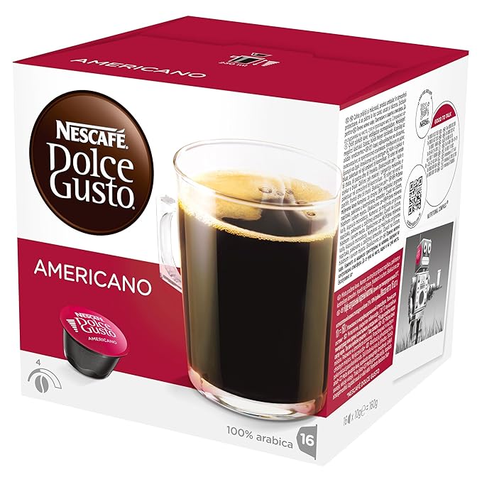 Nescaf? Dolce Gusto Caff? Americano 16 Capsules (Pack of 3 24 Coffee podsTotal 48 Capsules 24 Servings)