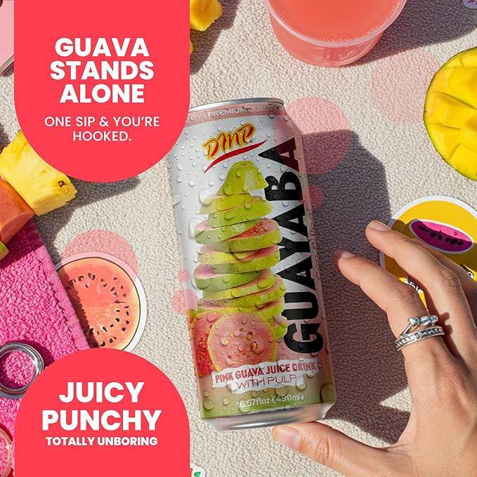 De Mi Pais Guava Juice with Pulp Premium Quality Fruit Beverage with real guayaba Refreshing Canned Juice with Guava Pulp Extract Perfect for Drinks and Smoothies Size 16.57 Fl Oz 6-Pack