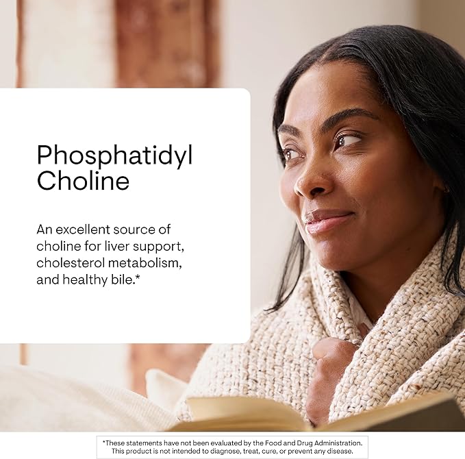 THORNE - Phosphatidyl Choline - Phospholipid Complex for Liver Support Cholesterol Metabolism &amp Healthy Bile* - Third-Party Certified - Gluten &amp Dairy-Free - 60 Softgels