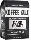 Koffee Kult Dark Roast Ground Coffee - Small Batch Gourmet Aromatic Artisan Blend 100% Arabica Coffee Organically Sourced (Ground 32oz)