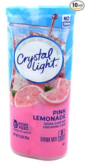 Crystal Light Pink Lemonade Drink Mix 12-Quart 2.9-Ounce Canister (Pack Of 10)