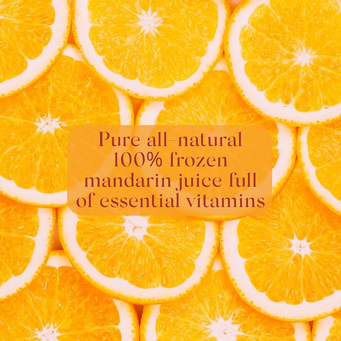 Mongibello 100% Mandarin Juice 32 Fl Oz (3 Pack) Fresh Squeezed Pure All Natural Rich in Antioxidants &amp Vitamin C Ships Frozen Grown in Sicily Italy