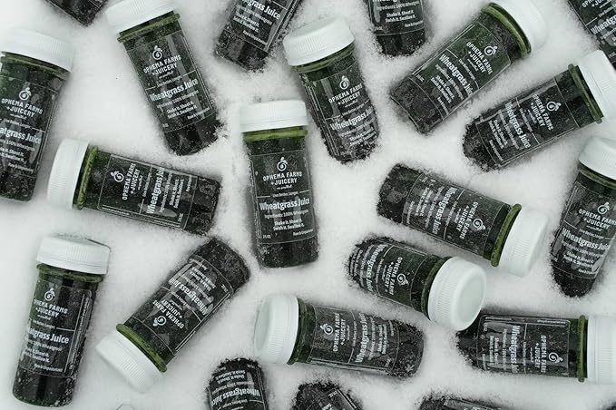 Ophema Farms Organic Frozen Wheatgrass Juice (84 Pack 168 oz)