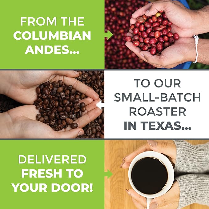 Wink Coffee Blonde Roast Light Roast Whole Bean Coffee Large 2.2 lb bag Single Origin Colombian Arabica Beans Small-Batch Smooth Sustainably Sourced