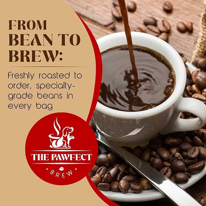 Dog Lover’s Coffee – Pumpkin Spice by The Pawfect Brew | Medium Roast Ground Coffee 1 lb Bag | Warm &amp Spiced Seasonal Flavor | 25% Profits Donated to Animal Rescue