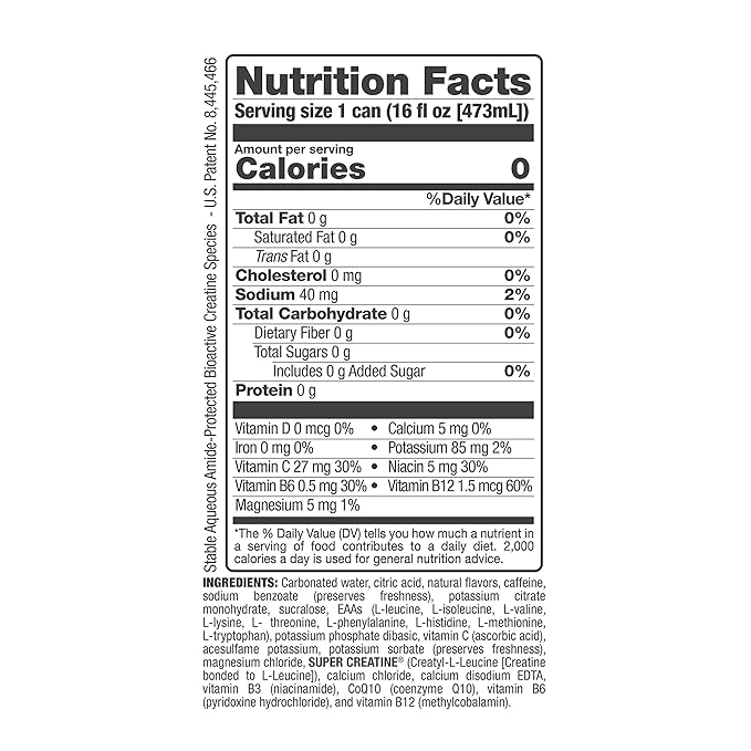 Bang Cotton Candy Energy Drink 0 Calories Sugar Free with Super Creatine 16oz 4 Count