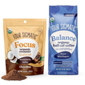 Four Sigmatic Balance Ground Coffee + Cacao Creamer Bundle | Organic Coffee with Ashwagandha Chaga Mushroom Eleuthero and Tulsi and Organic Non Dairy Coffee Creamer with Lion’s Mane and L-theanine