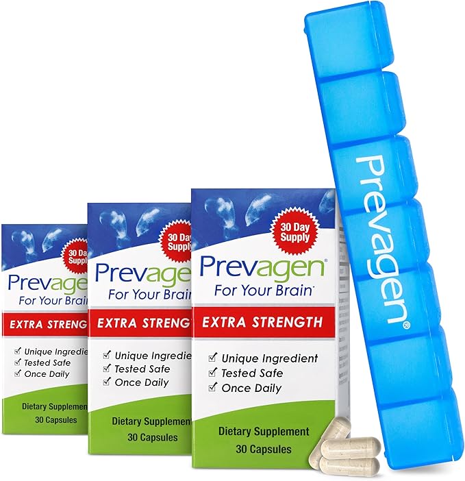 Prevagen Extra Strength - 90 Capsules (3 Month Supply) 20mg of Apoaequorin Plus Vitamin D3