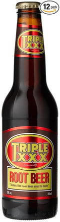 Triple XXX ROOT BEER OF SAN ANTONIO TEXXXAS LONGNECKS - Cerveza de Raiz Señor Tex 12-Ounce Glass Bottle (Pack of 12)
