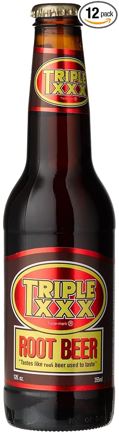 Triple XXX ROOT BEER OF SAN ANTONIO TEXXXAS LONGNECKS - Cerveza de Raiz Señor Tex 12-Ounce Glass Bottle (Pack of 12)