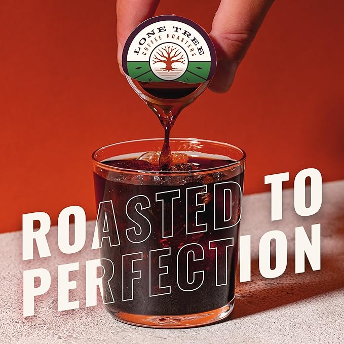 Lone Tree Single-Serve Coffee Pods – Premium 100% Arabica Liquid Concentrate – Smooth &amp Bold Decaf – 12 Pods – Ready Hot or Iced