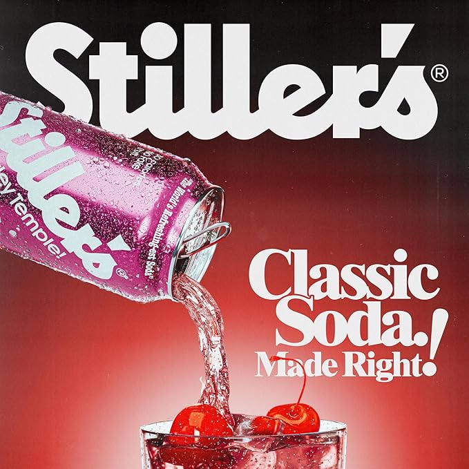 Stiller’s Natural Soda Variety Pack – Shirley Temple Lemon Lime &amp Root Beer – 12pk of Low Sugar Vitamin-Enriched Cans – All-Natural No-Biotic Zero-Guilt Sodas for Real Soda Lovers
