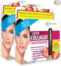 Applied Nutrition Liquid Collagen Skin Revitalization - 10 Liquid Tubes Pack of 2 - Collagen Biotin &amp Silica - Tropical Strawberry &amp Kiwi Flavor - 20 Servings