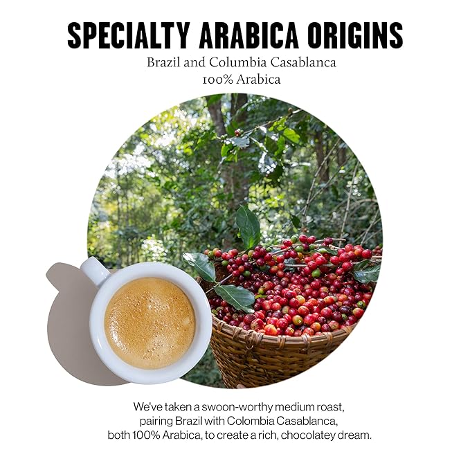 Daddy De Clieu Ma Chérie Coffee Pods (Rich &amp Chocolatey Brazil &amp Columbia Casablanca 100% Arabica Blend) Compatible with Nespresso Original Line Machines Recyclable Aluminum Capsules 70 C