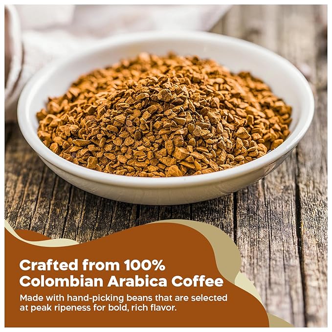 Juan Valdez Freeze-Dried Instant Coffee Bundle - Dulce de leche (3.5 oz) &amp Vanilla Cinnamon (3.35 oz) Flavors | 100% Colombian Arabica Beans | Smooth &amp Aromatic - Premium Colombian Coffee | 2