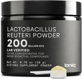 Lactobacillus Reuteri Powder – Ultra High Strength 200 Billion CFU Probiotic L Reuteri Supplement and Yogurt Starter – Third Party Tested Pure Single-Strain– Shelf-Stable – 20g