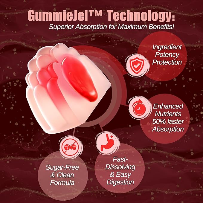 Multi Collagen Gummies Peptides Hydrolyzed Type I II III V X Plus Resveratrol Hyaluronic Acid &amp Biotin Gummies for Hair Skin and Nails Vitamins | Colageno Hidrolizado for Women &amp Men | Sug