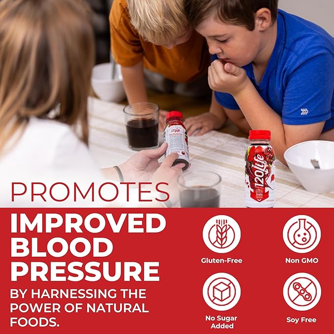 120/Life Blood Pressure Support Beet Root Juice Pomegranate Extract Cranberry Juice Tart Cherry Hibiscus and Magnesium (8 Fl Oz Pack of 14) - Gluten-Free &amp Vegan