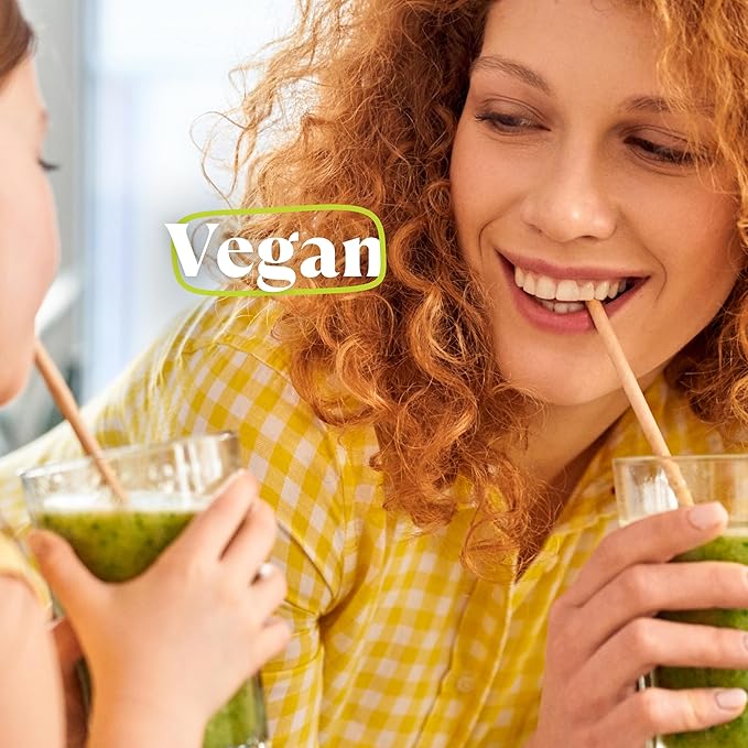 Amazing Grass Kidz Superfood: Vegan Protein &amp Probiotics for Kids with Beet Root Powder &amp 1/2 Cup of Leafy Greens Strawberry Blast 15 Servings