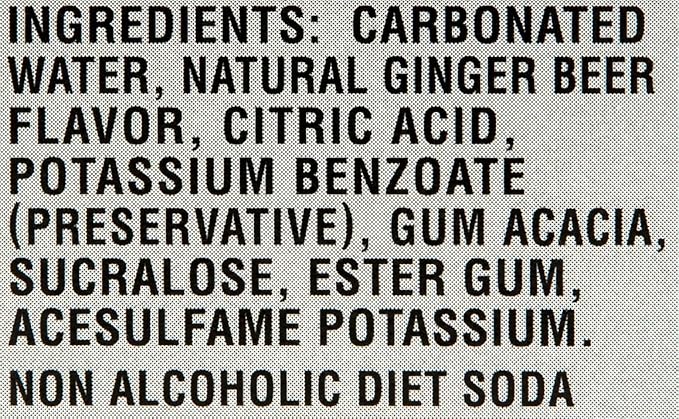 Goslings Diet Ginger Beer Cans of 12 fl oz Each | Ginger Beer Sugar Free For Moscow Mule And Mixers For Alcoholic Drinks (18)