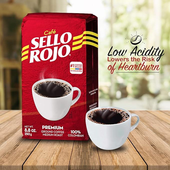 Sello Rojo Tradicional Medium Roast Ground Coffee Bricks 8.8 oz Pack of 10