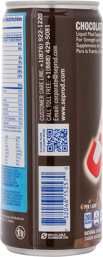 Supligen Chocolate Liquid Meal Supplement 9.87 oz (Pack of 12) – Protein &amp Vitamin Shake for Energy Strength &amp Recovery – Ready-to-Drink Nutritional Meal