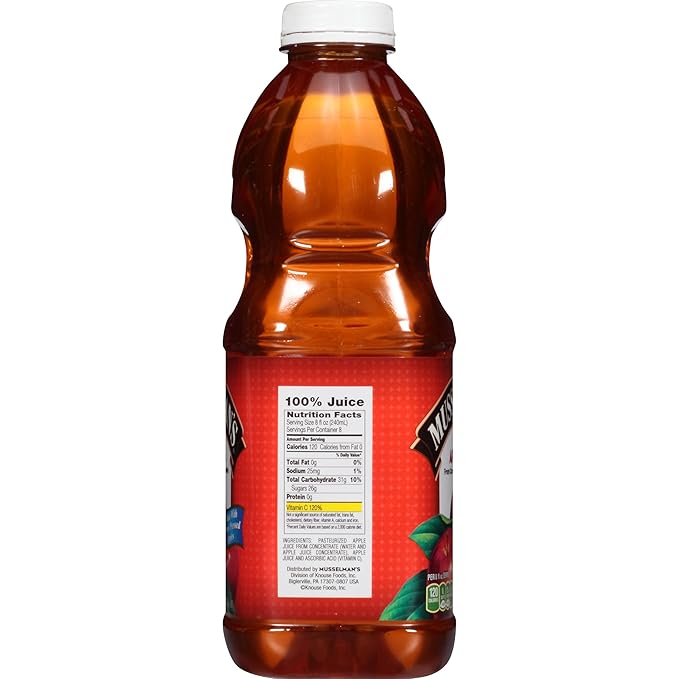 Musselman's 100% Apple Juice 64 Fluid Ounce (Pack of 8)