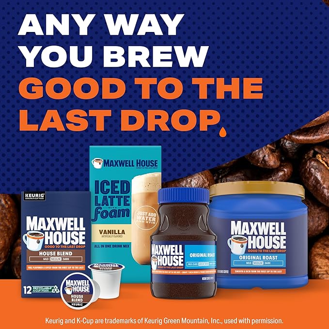 Maxwell House Blend Coffee K Cup Single Serve 24 Count