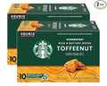 Starbucks Coffee Company Starbucks Flavored Ground Coffee K-Cup Pods Toffeenut Signature Collection 100% Arabica Coffee Recyclable K-Cups 10 K-Cup Pods/Box (Pack of 2 Boxes)