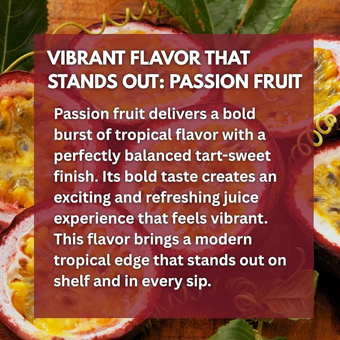 Paradise Harvest Passsion Fruit Juice Drink with Pulp 55% Real Fruit Juice NFC 16.57 Fl Oz (490mL) Pack of 12