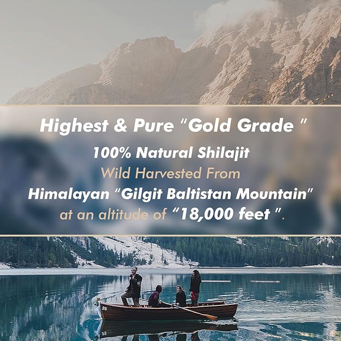 Hima Shilajatu Shilajit Purest Himalayan Organic Shilajit Resin - Gold Grade 100% Purity Shilajit with Fulvic Acid &amp 85+ Trace Minerals Complex for Energy &amp Immune Support 30 Grams (2 Months