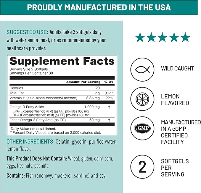 NatureWise [1] Multi Collagen Peptides Pills + Hyaluronic Acid - 90 Capsules[30 Day Supply] + [1] Omega 3 Fish Oil 1000mg + Vitamin E - Wild-Caught - 60 Softgels[30-Day Supply]