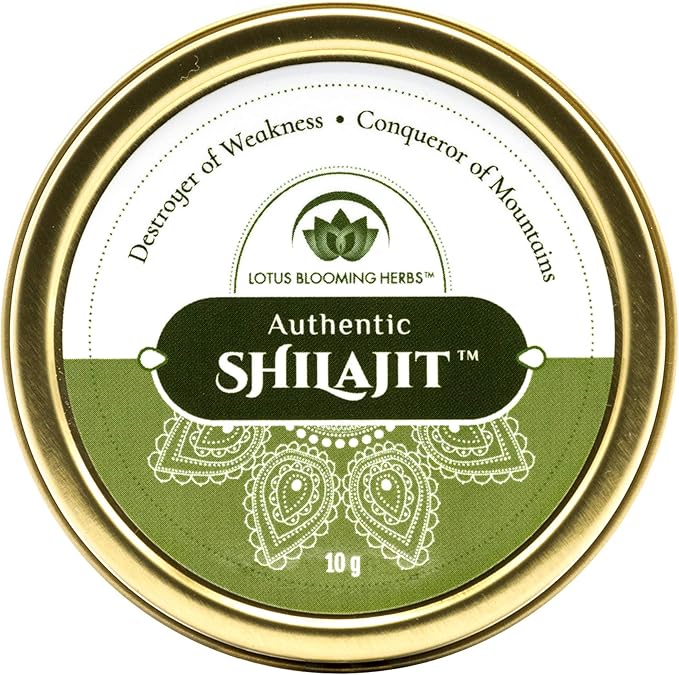 Authentic Shilajit – 100% Pure Gold Grade Himalayan Shilajit Resin with Fulvic Acid &amp Trace Minerals | Supports Healthy Energy Stamina &amp Strength | Lotus Blooming Herbs | 10 Grams