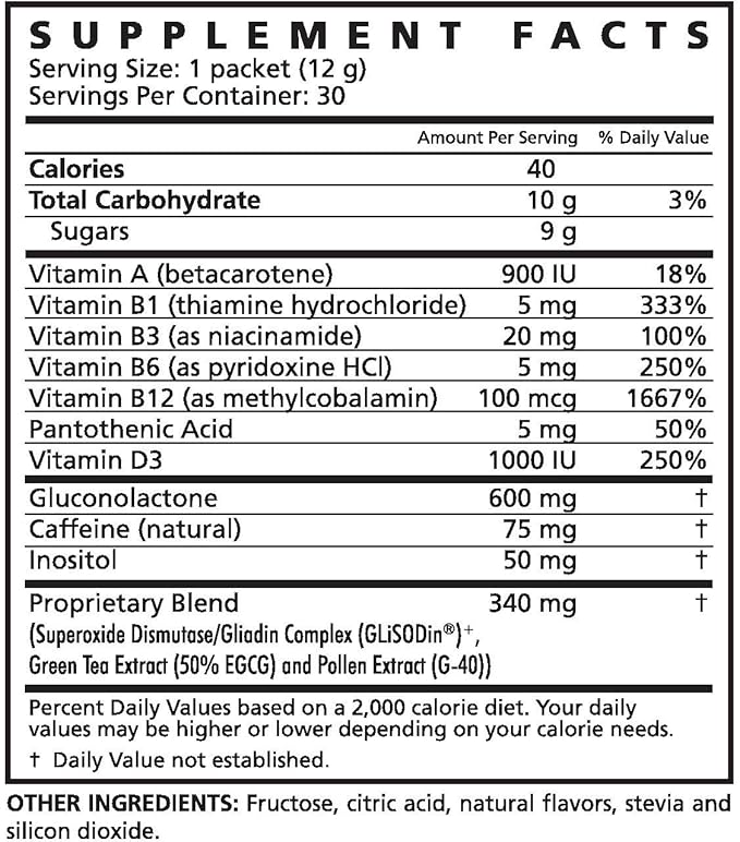 PROJOBA Pollen Burst Energy Drink - 30 Packets - 3 Boxes