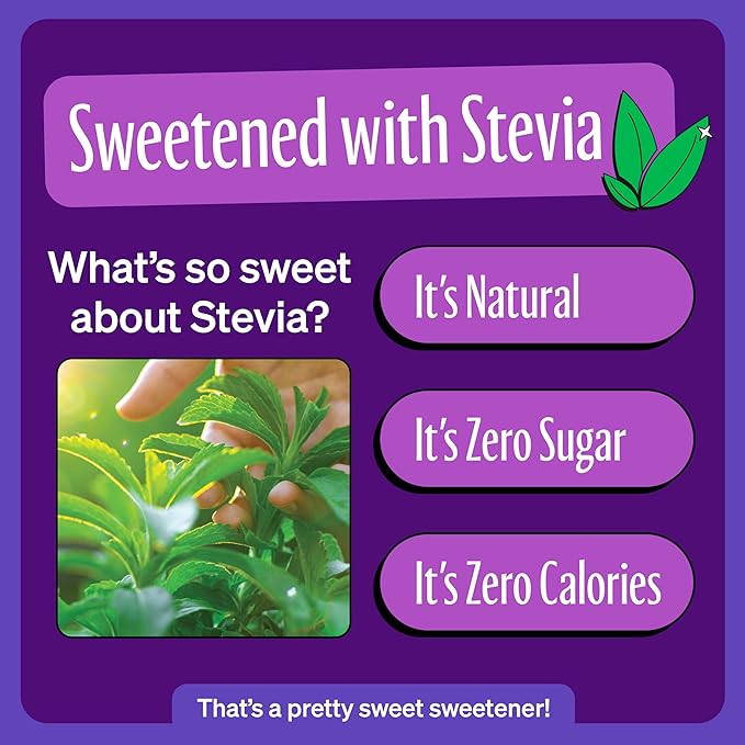 Zevia Zero Calorie Soda Grape 12 Ounce Cans (Pack of 20)
