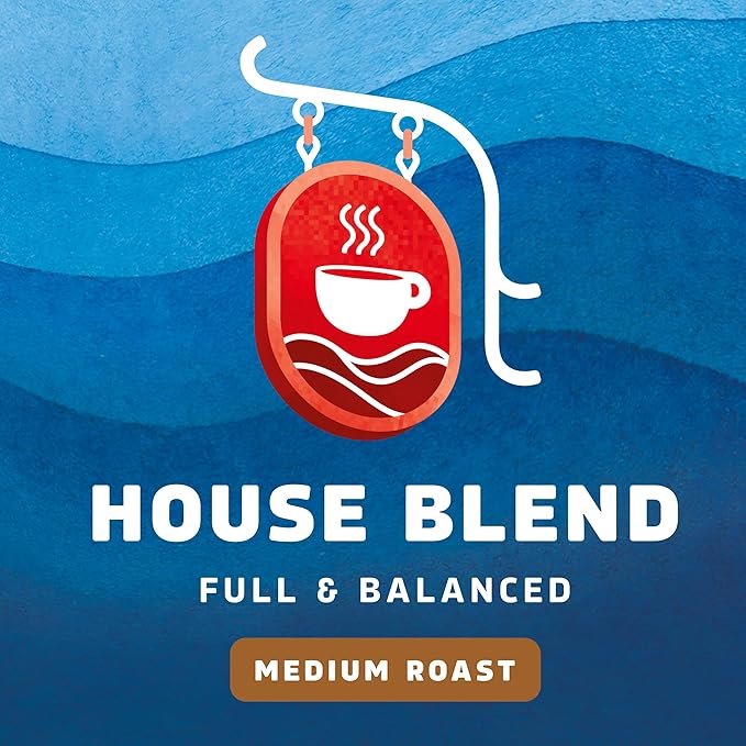 Seattle’s Best Coffee Medium Roast K-Cup Coffee Pods House Blend 100% Arabica 6 Boxes (60 Pods Total)