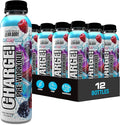 LABRADA Charge Pre Workout Tart Berry Candy RTD Drink – Pump Energy Endurance Formula with 10g Glycerol 6g L-Citrulline Malate 4g Beta Alanine 300mg Caffeine + Complete Hydration Support 12 Ser