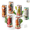 De Mi País Paradise Juice Pack with Mamey Cashew Papaya Guava Watermelon Soursop – Refreshing Canned Fruit Beverages Best Served Cold | 16.5 Fl Oz (Paradise) | 6-Pack