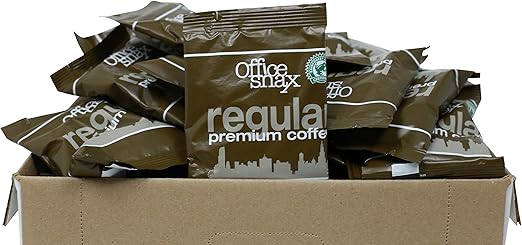 Office Snax OFX00034 Pure Arabica Regular Coffee (Carton of 63 Packets)