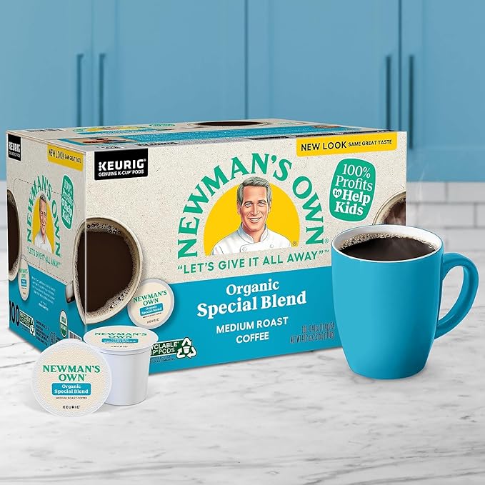 Newman's Own Special Extra Bold Blend Coffee Single-Serve K-Cups Medium Roast 100 Count (Packaging May Vary)