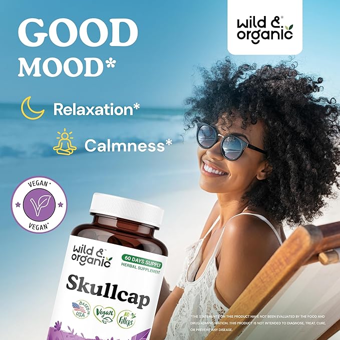 Wild &amp Organic Schisandra 120 Capsules &amp Skullcap 120 Capsules