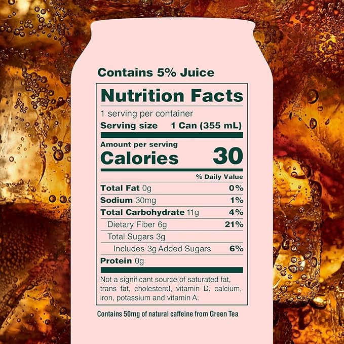 OLIPOP Prebiotic Soda Pop Vintage Cola Pantry Pack Packed with Prebiotics Fiber and Botanicals Gluten Free GMO Free 12oz (12-Cans)