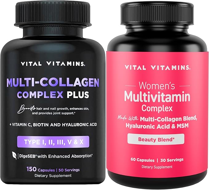 Vital Vitamins Multi Collagen Complex Plus + Women's Multivitamin Comp ...