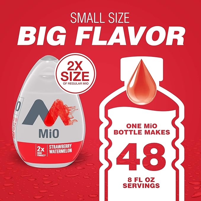 MiO Sugar-Free Strawberry Watermelon Naturally Flavored Liquid Water Enhancer 8 Count 3.24 fl oz