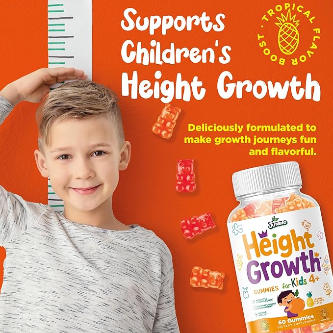 Height Growth Vitamins Supplement Gummies - Grow Taller for Teens Kids Boys Girls - Natural Height Increaser Maximizer Multivitamin