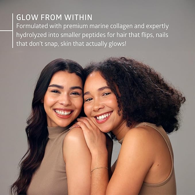 Hydrolyzed Marine Collagen with Hyaluronic Acid Vitamin C Theaflavin and Copper Collagen Supplement for Women and Men for Radiant Skin Hair &amp Nails Gluten Free and Non-GMO 120 Veg Caps